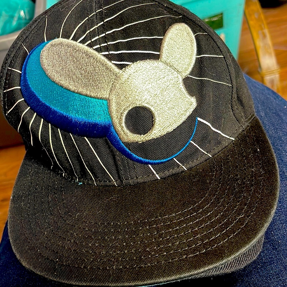 Deadmau5 Snapback Ajustable Hat Blue And Black